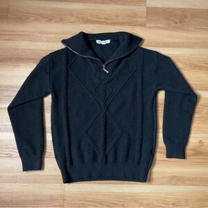 Apricot Lane Pullover Cable knit Sweater with Zipper